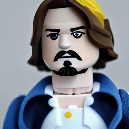 Image similar to johhny depp as a lego figure