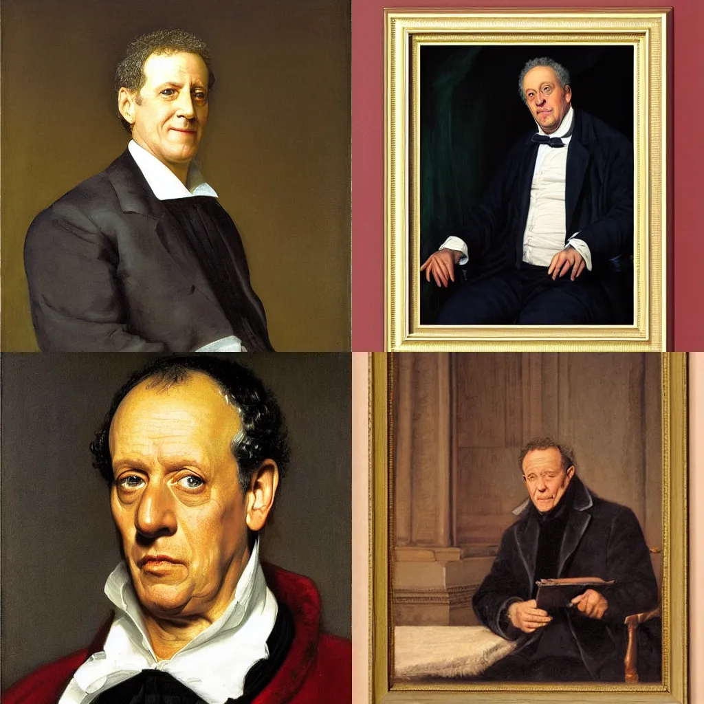 Prompt: Newman from Seinfeld portrait by Eugene de Blaas