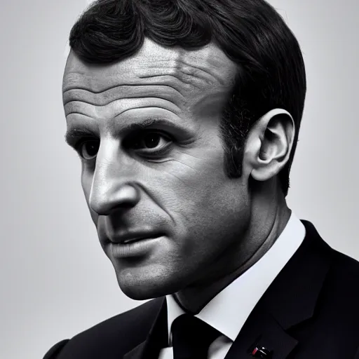 Image similar to Emmanuel Macron as a trade worker, Realistic, HDR, HDD, 8K, Profile Picture 1024px