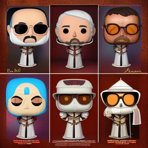 Image similar to The Pope as a funko pop, artstation