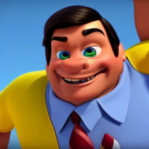 Prompt: Jair Bolsonaro from Disney Pixar's Up, 3d rendered