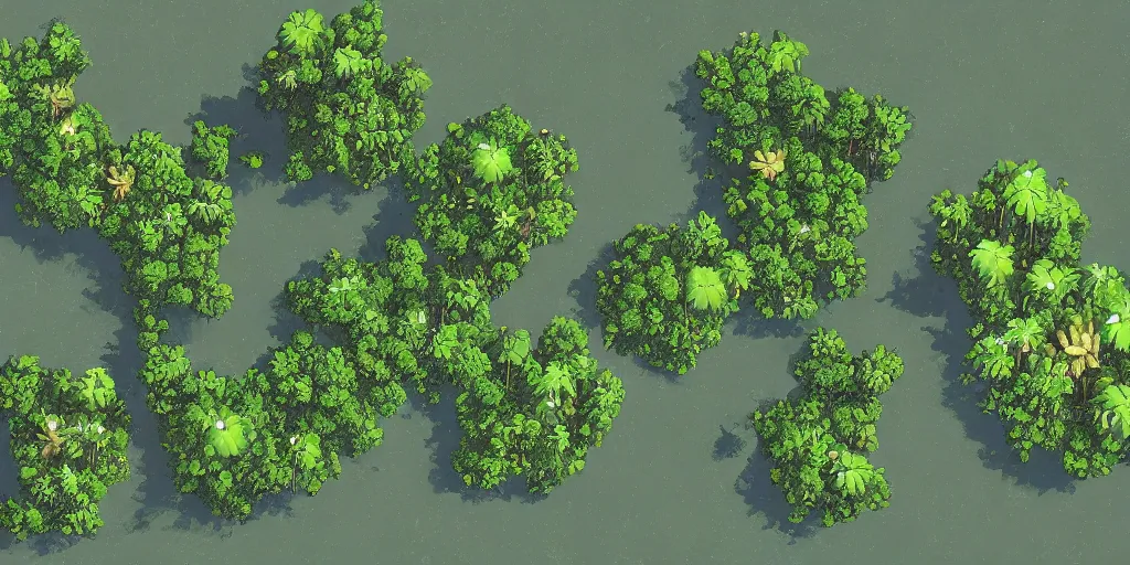 Prompt: floating jungle islands in Space, sci-fi art