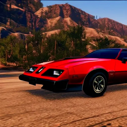 Image similar to 1 9 8 2 pontiac firebird t / a in red dead redemption 2