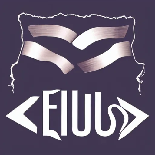 Prompt: simple text band logo that says Ellus, progressive rock.