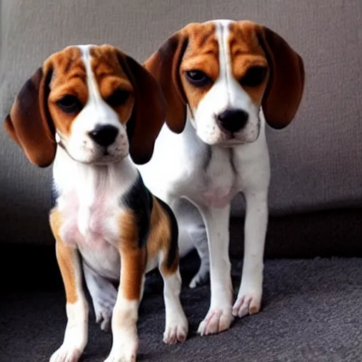 Image similar to beagle dogs taking over the world