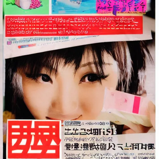 Image similar to bright japanese magazine advertisements