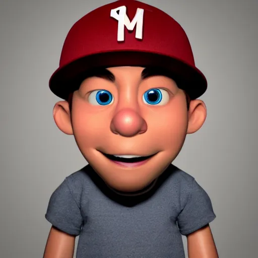Image similar to eminem as a pixar disney character from up ( 2 0 0 9 ), unreal engine, octane render, 3 d render, photorealistic