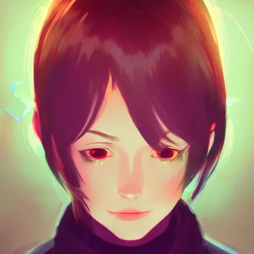 Image similar to pretty girl portrait, dramatic lighting, digital painting, arcane magic, by makoto shinkai and ilya kuvshinov, rossdraws, illustration, fantasy