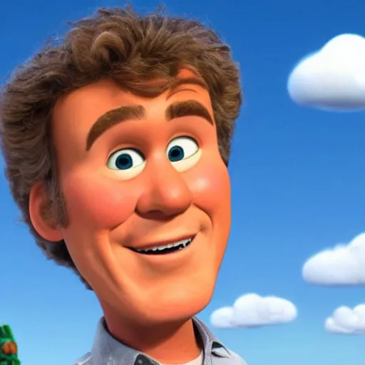 Image similar to Will Ferrel as seen in Pixar’s Up (2009)