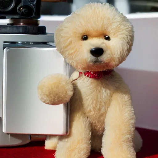 Image similar to brian giffin the dog from family guy in real life super phoro realistic 4k DSLR