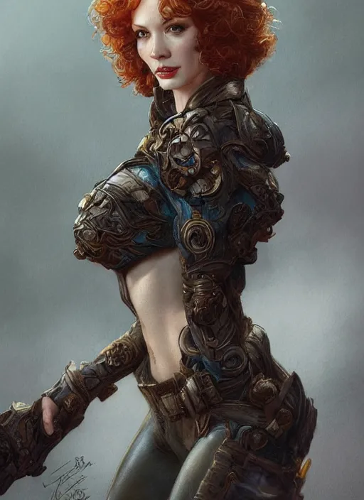 Image similar to Christina Hendricks as a ruggedly handsome heroine, tasteful, intricate, elegant, highly detailed, centered, digital painting, artstation, concept art, smooth, sharp focus, illustration, artgerm, donato giancola, Joseph Christian Leyendecker, WLOP