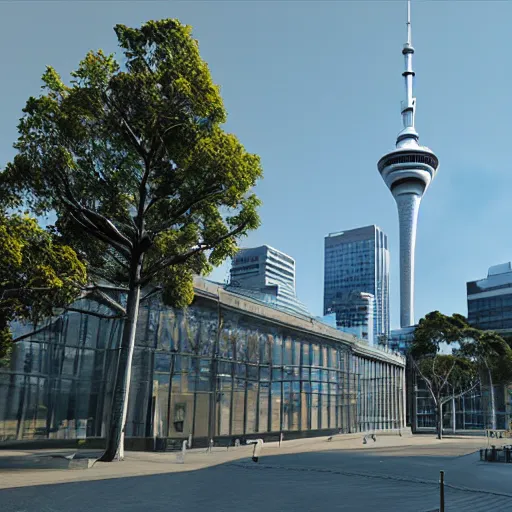 Image similar to photo realistic auckland museum 2 0 7 7, unreal engine