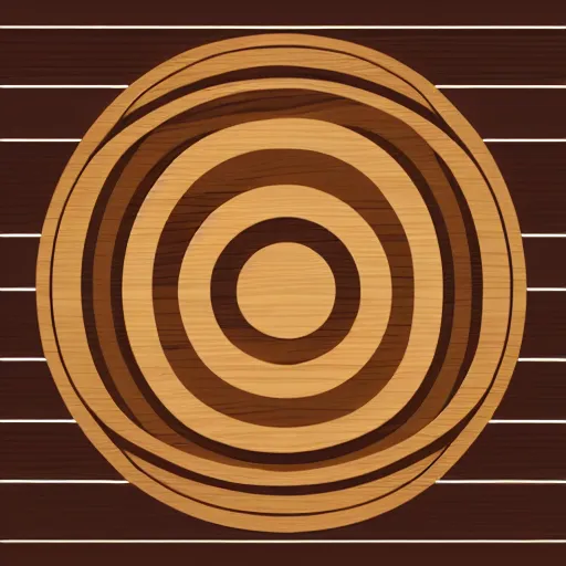 Image similar to wooden bowl, sawblade, vector art