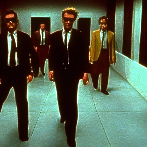 Prompt: film still of reservoir dogs by rembrant mr. pink