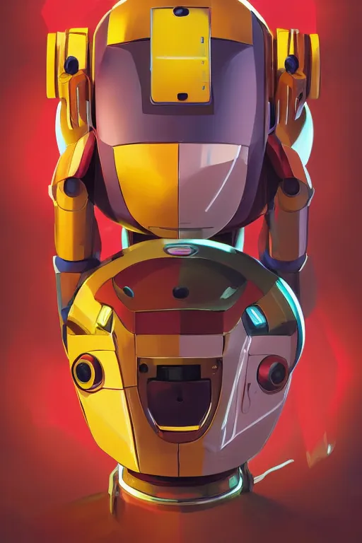 Image similar to metabots medabots medarotto medarot robot minimalist comics helmet mask neon cybereye, behance hd by jesper ejsing, by rhads, makoto shinkai and lois van baarle, ilya kuvshinov, rossdraws global illumination ray tracing hdr radiating a glowing aura