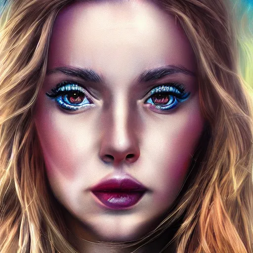 Image similar to Ultrarealistic portrait of Samantha Sam Manson, hyperdetalied, high quality, high rendering, 8k, digital art,