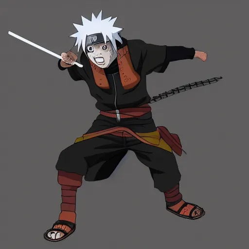 Naruto Uzumaki (Shippuden full body sketch) by pyrotech798 on