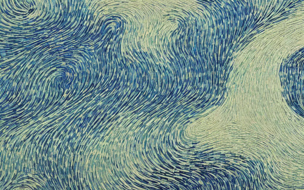 Image similar to rainy streets of kyoto, fractal waves. japanese embroidery. retro minimalist art by jean giraud and van gogh.