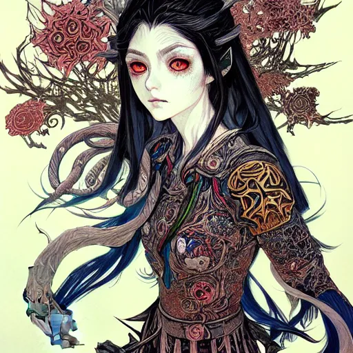 Image similar to prompt: Portrait painted in world of Warcraft style drawn by Vania Zouravliov and Takato Yamamoto, inspired by Fables, intricate acrylic gouache painting, high detail, sharp high detail, manga and anime 2000