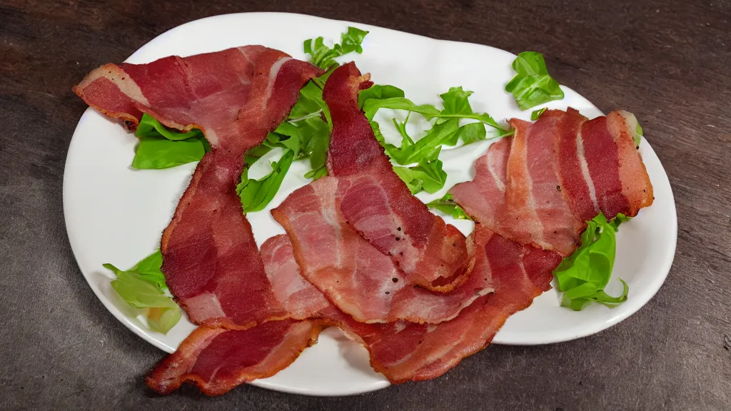 Image similar to linenpunk acrid plate of bacon