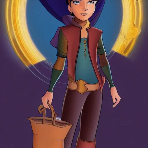 Image similar to Captain Amelia from Treasure Planet