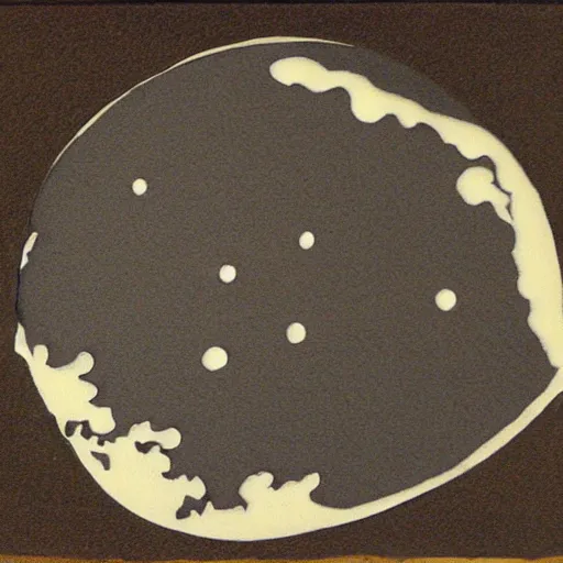 Prompt: a moon made by cheese