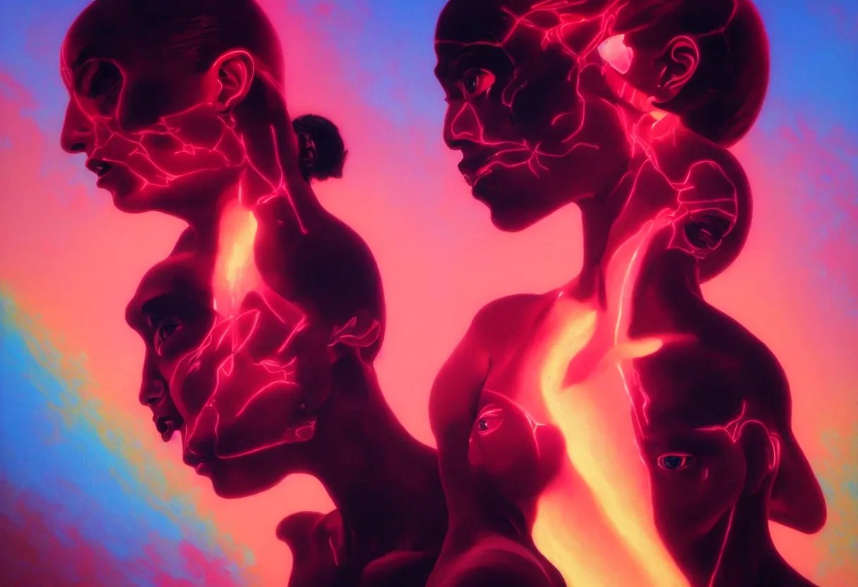 Image similar to lungs filled with black oil, vivid colors, neon, art by ( ( ( kuvshinov ilya ) ) ) and wayne barlowe and francis bacon and artgerm and wlop and william - adolphe bouguereau