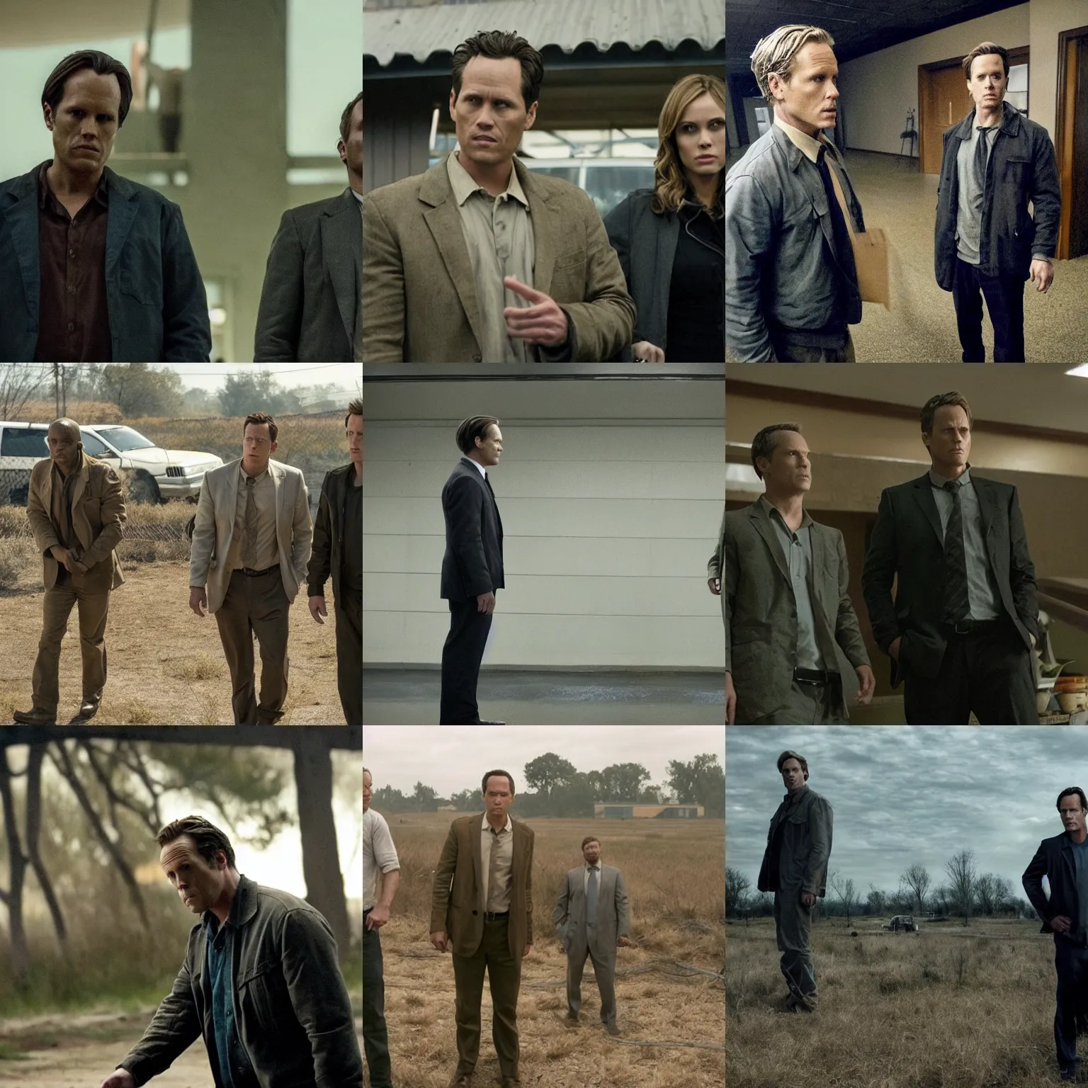 Prompt: a scene from true detective ( tv show )