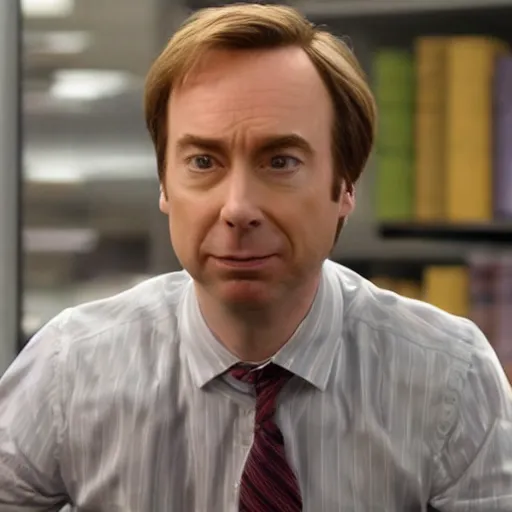 Image similar to jimmy mcgill aka saul goodman attempting to sell you milk