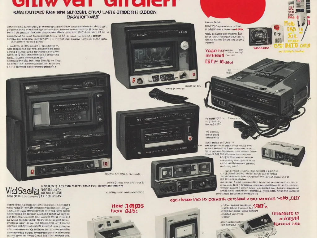 Prompt: 1 9 8 0 s radio shack catalog advertisement of the new lzx vidiot video pattern generator