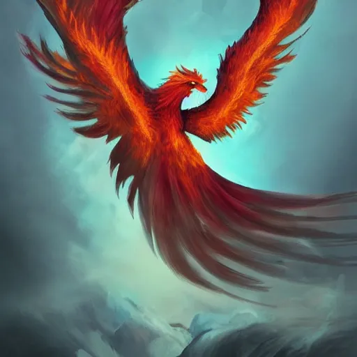 Image similar to artwork of a phoenix, highly detailed, artstation, smooth illustration, flames