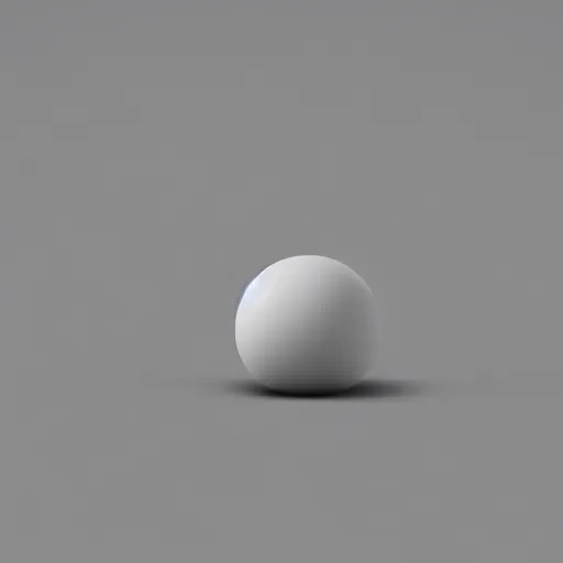 Image similar to render of white sphere
