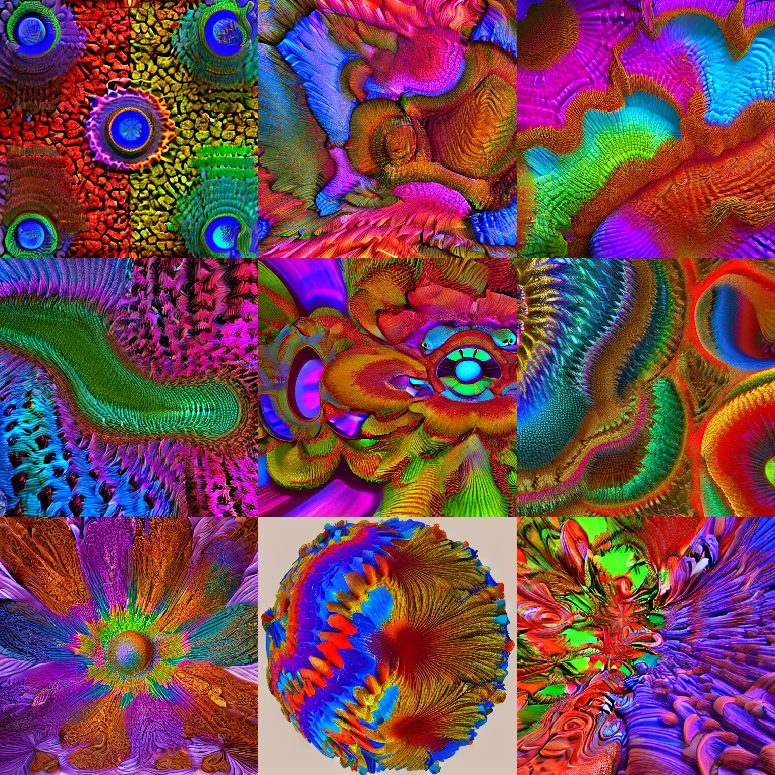 Prompt: Stunning, colorful, 3D Mandelbulb