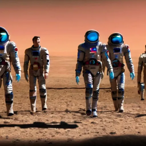 Image similar to a film still of 'interplanetary space cowboys' (2012)