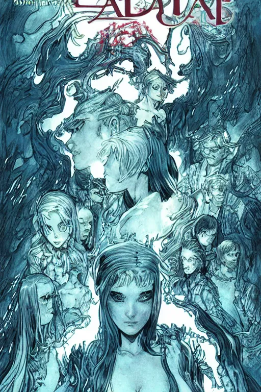 Image similar to lady of the lake by neal adams and akihiko yoshida