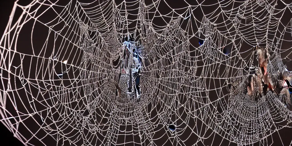 Prompt: SG team made up of spiders going through the Stargate, studio lighting, 4k