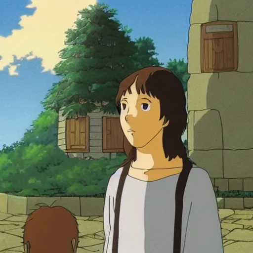 Image similar to jesus by studio ghibli