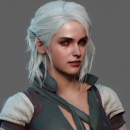 Image similar to ciri, concept art by chen wang, 3 d model, artstation, hdr, 8 k