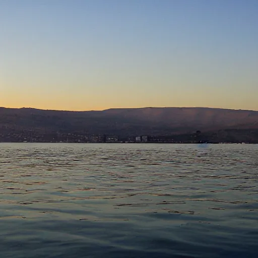 Image similar to sea of galilee at sunrise