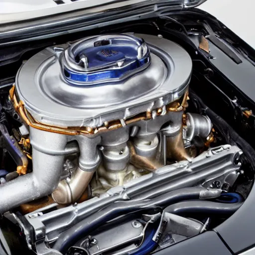 Image similar to close up photo of a 1994 honda accord engine