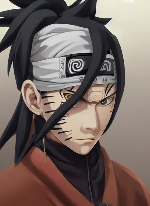 Prompt: a professional digital painting of Naruto Sage Mode, beautiful bone structure, symmetrical facial features, intricate, elegant, digital painting, concept art, smooth matte, sharp detail, focused, illustration, hdr, art style by Ruan Jia and Mandy Jurgens and Ian Spriggs and William-Adolphe Bouguerea