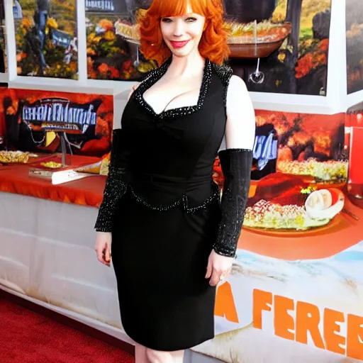 Image similar to christina hendricks as hostess,