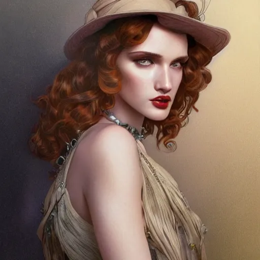 Image similar to ultra realistic illustration, 1 9 2 0 s bella thorne wearing, intricate, elegant, highly detailed, digital painting, artstation, concept art, smooth, sharp focus, illustration, art by artgerm and greg rutkowski and alphonse mucha