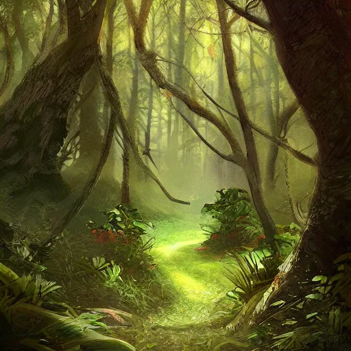 Image similar to traverse flute laid in a forest, artstation, digital art