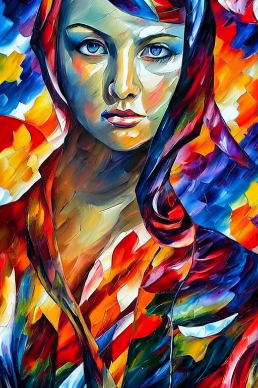 Image similar to Tristan Eaton, Lofi painting by Leonid afremov