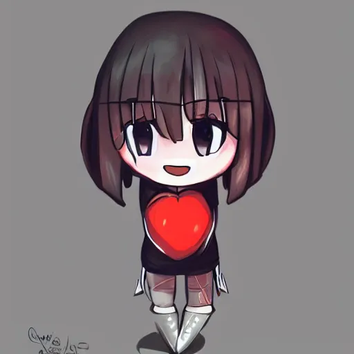 Prompt: the cutest chibi ever, trending on artstation