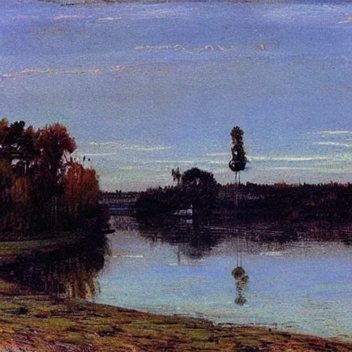 Prompt: lake by isaac levitan