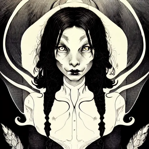 Prompt: portrait bottom light, by killian eng and joe fenton and martin deschambault and conrad roset, inspired by pan's labyrinth, etching, fine, sharp high detail,