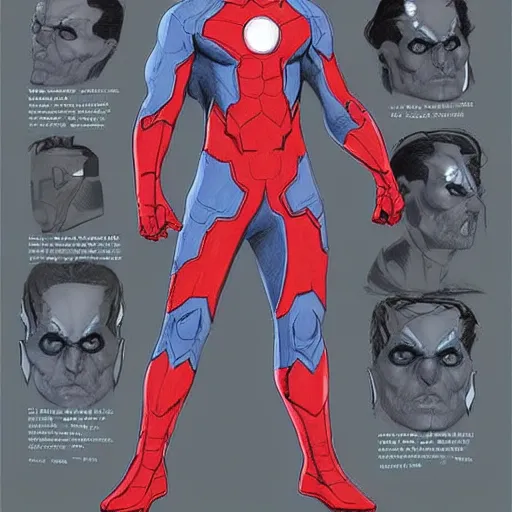 Image similar to half - man half - ghost superhero concept art for the marvel cinematic universe