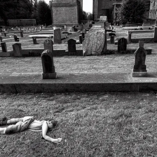 Prompt: some of my friends are gone, and some of my friends are sleeping - sleeping the churchyard sleep